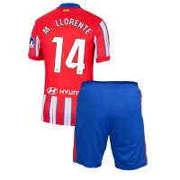 Camisa de time de futebol Atletico Madrid Marcos Llorente #14 Replicas 1º Equipamento Infantil 2024-25 Manga Curta (+ Calças curtas)